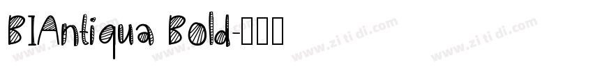 BIAntiqua Bold字体转换
